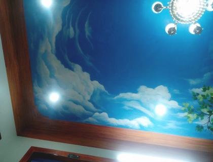 Vẽ Trần Mây 3D Đẹp Tại Bắc Ninh